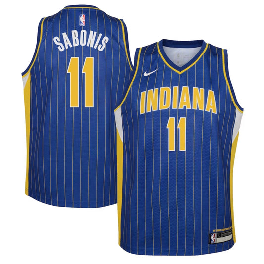 Men's Indiana Pacers Domantas Sabonis City Jersey Blue