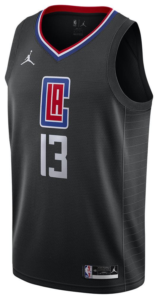 Men's George Paul Jordan Statement Swingman Jersey - Black