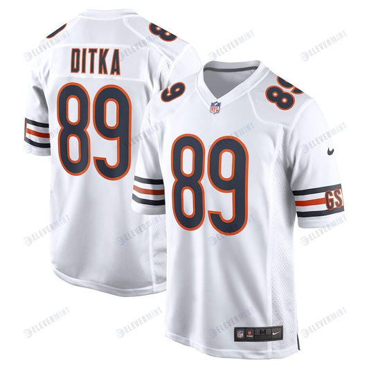 Mike Ditka 89 Chicago Bears Men Retired Game Jersey - White