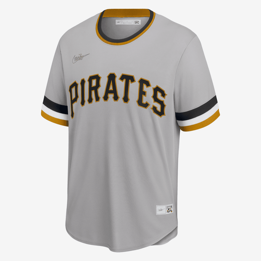 MLB Pittsburgh Pirates Men's Cooperstown Baseball Jersey - Wolf Grey