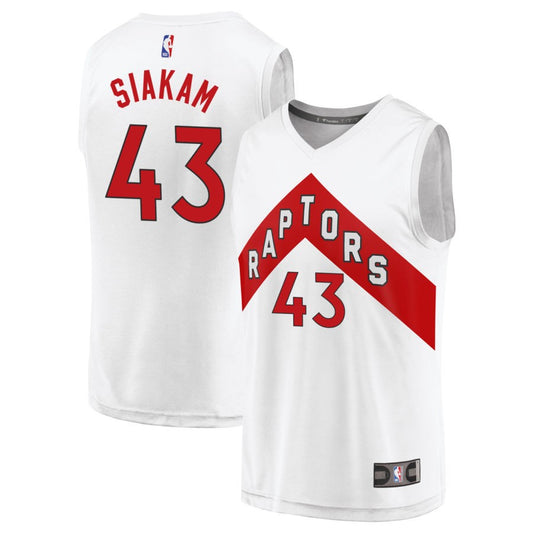 Pascal Siakam Toronto Raptors Fanatics Branded Fast Break Replica Jersey - Association Edition - White