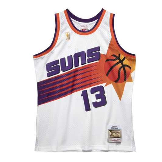 Men's Phoenix Suns Steve Nash Mitchell & Ness White 1996-97 Hardwood Classics Swingman Jersey