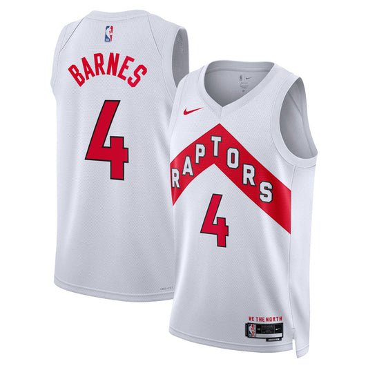 Men's Toronto Raptors Scottie Barnes Association Jersey - White