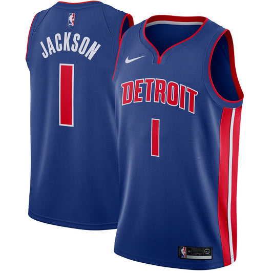 Reggie Jackson Detroit Pistons Nike Swingman Jersey Blue - Icon Edition