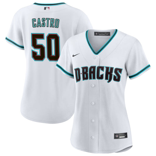 Miguel Castro Arizona Diamondbacks Nike Women's Home Replica Jersey - White