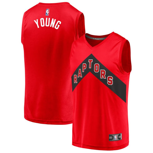 Thaddeus Young Toronto Raptors Fanatics Branded Youth 2020 Fast Break Replica Jersey - Icon Edition - Red