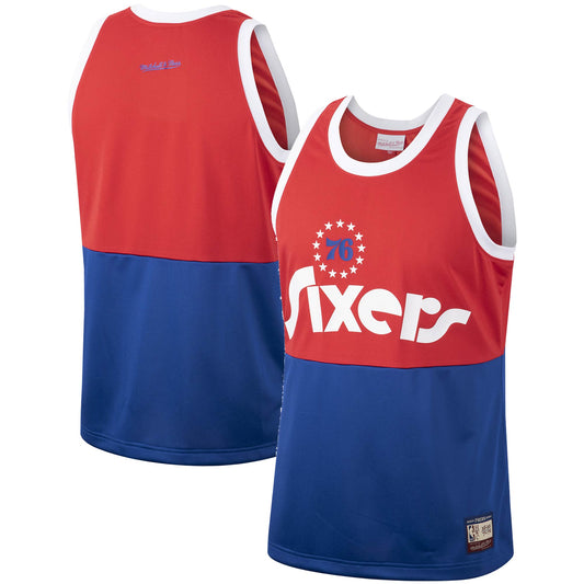 Philadelphia 76ers Mitchell & Ness Hardwood Classics Team Heritage Fashion Jersey - Red