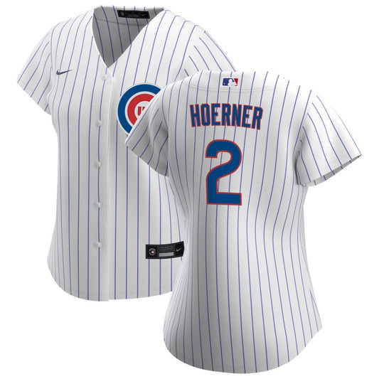 Nico Hoerner Chicago Cubs Nike Women's Home Replica Jersey - White