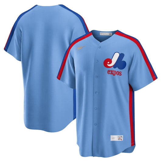 Men's Montreal Expos Light Blue Road Cooperstown Collection Team Jersey