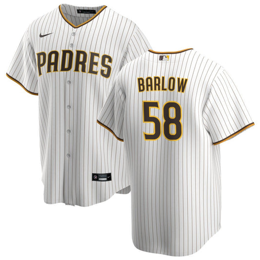 Scott Barlow San Diego Padres Nike Home Replica Jersey - White