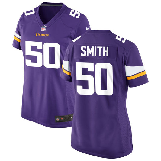 T.J. Smith Minnesota Vikings Nike Women's Game Jersey - Purple