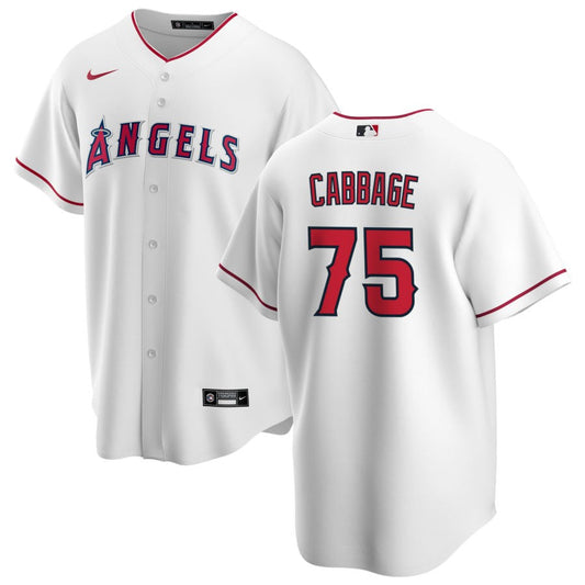 Trey Cabbage Los Angeles Angels Nike Home Replica Jersey - White