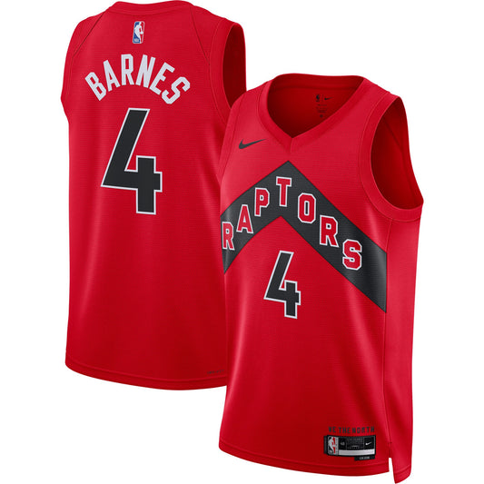 Scottie Barnes Toronto Raptors Nike Unisex Swingman Jersey - Association Edition - Red