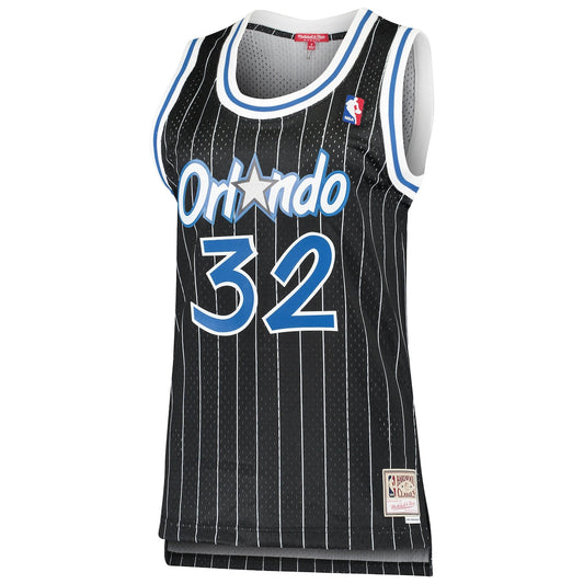 Women's Shaquille O'Neal Mitchell & Ness Magic 2000/01 Hardwood Classics Swingman Jersey - Black