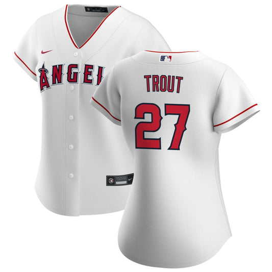 Mike Trout Los Angeles Angels Nike Women's Home Replica Jersey - White