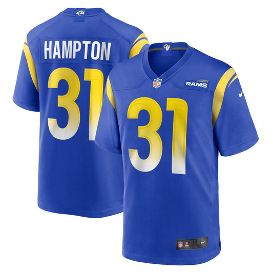 Nick Hampton Los Angeles Rams Nike Home Game Jersey - Royal