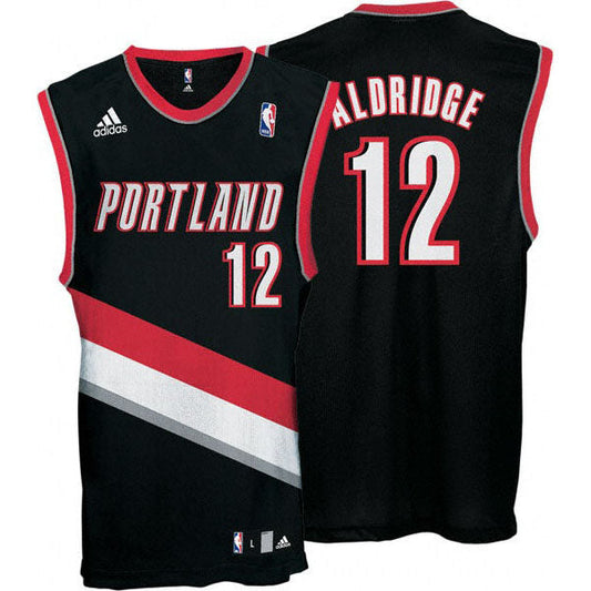 Men's Portland Trail Blazers LaMarcus Aldridge Away Jersey - Black