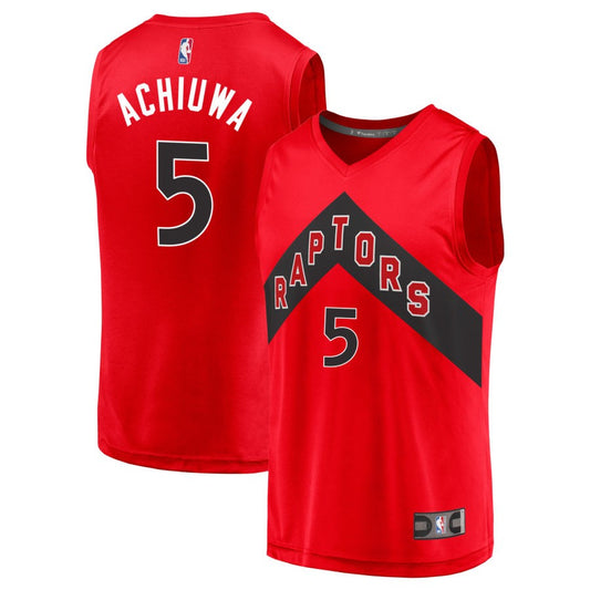 Precious Achiuwa Toronto Raptors Fanatics Branded Youth 2020 Fast Break Replica Jersey - Icon Edition - Red