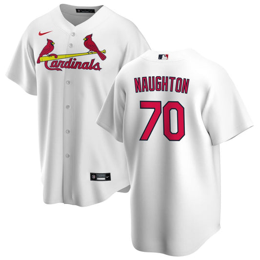 Packy Naughton St. Louis Cardinals Nike Home Replica Jersey - White