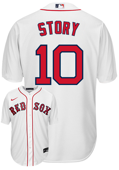 Trevor Story Jersey - Boston Red Sox Replica Adult Home Jersey