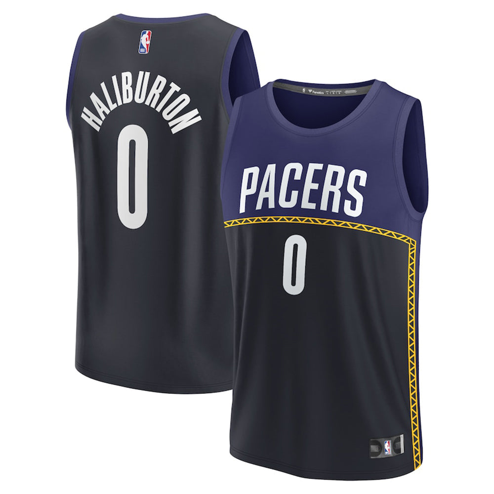 Men's Indiana Pacers Tyrese Haliburton City Edition Jersey - Blue