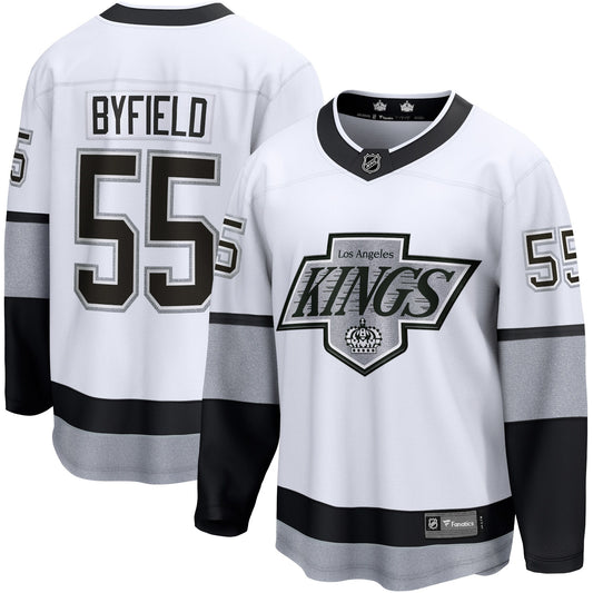 Quinton Byfield Los Angeles Kings Fanatics Branded Alternate Premier Breakaway Player Jersey - White