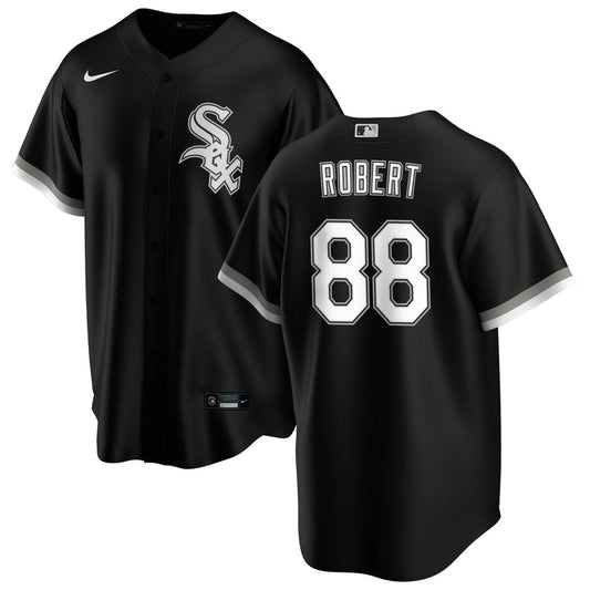 Men's Chicago White Sox Luis Robert Black Alternate Replica Player Name Jersey