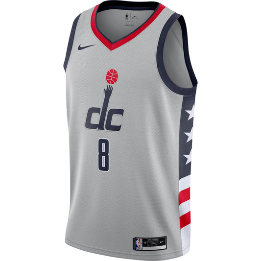 Men's Rui Hachimura Nike Wizards 2020/21 Swingman Jersey City Edition - Grey