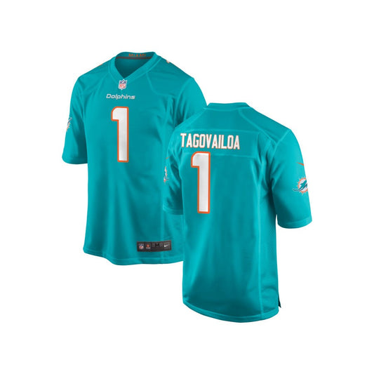 Tua Tagovailoa Miami Dolphins Nike Youth Game Jersey - Aqua