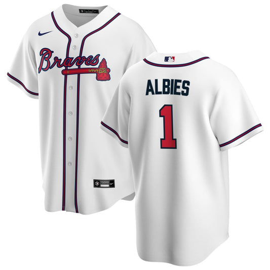 Ozzie Albies Atlanta Braves Nike Home Replica Jersey - White